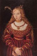 Lucas Cranach the Elder Portrat der Prinzessin Sibylle von Cleve als Braut France oil painting artist